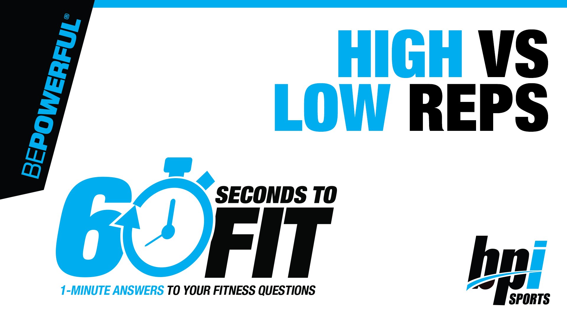60 Seconds To Fit: High vs. Low Reps