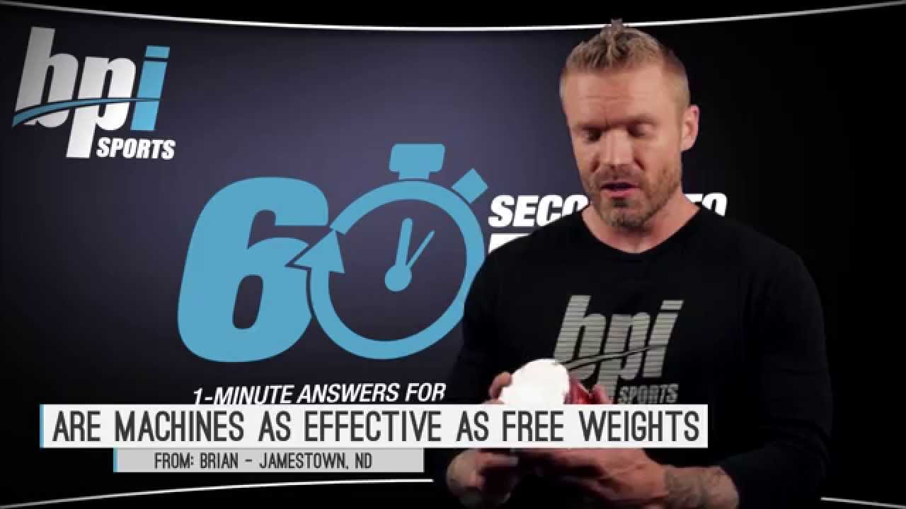 60 Seconds To Fit: Machines vs.Free Weights