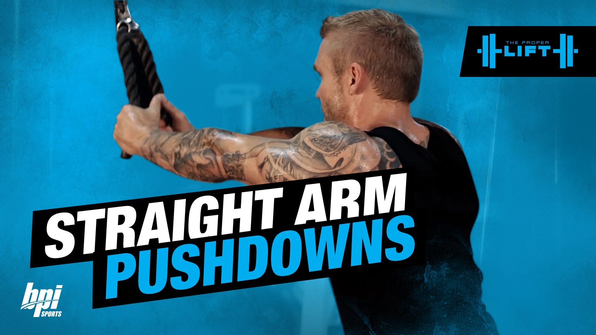 The Proper Lift: Straight Arm Pushdown Exercise